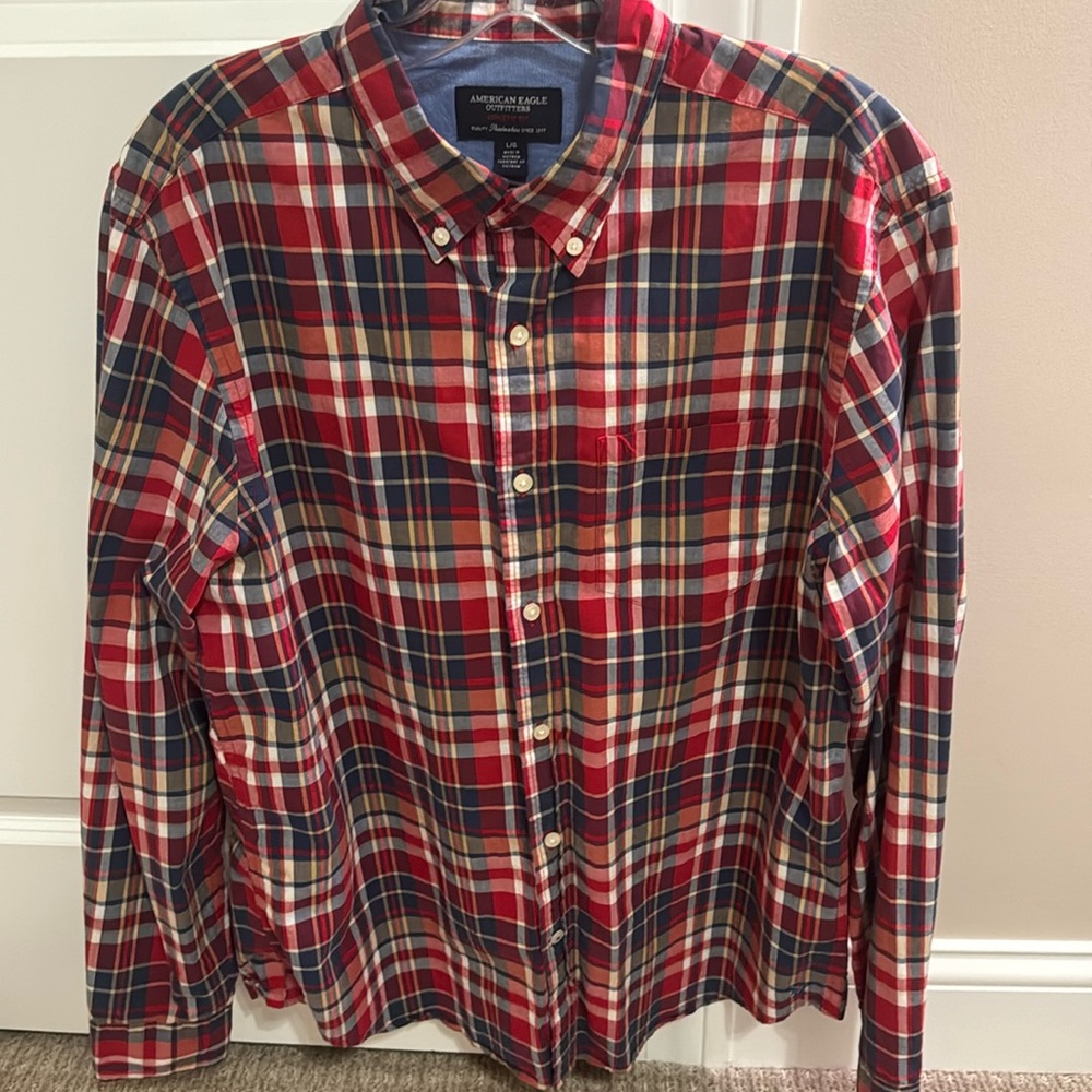 American Eagle Men’s Plaid Shirt size Large